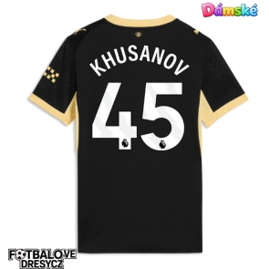 Manchester City Abdukodir Khusanov #45 Dámské Venkovní Dres 2026-27 Krátký Rukáv